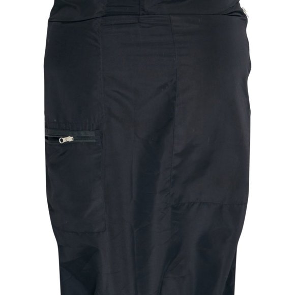 PRETTY LITTLE THING PLUS BLACK ZIP UP DETAIL MIDI SKIRT - Picture 2 of 5